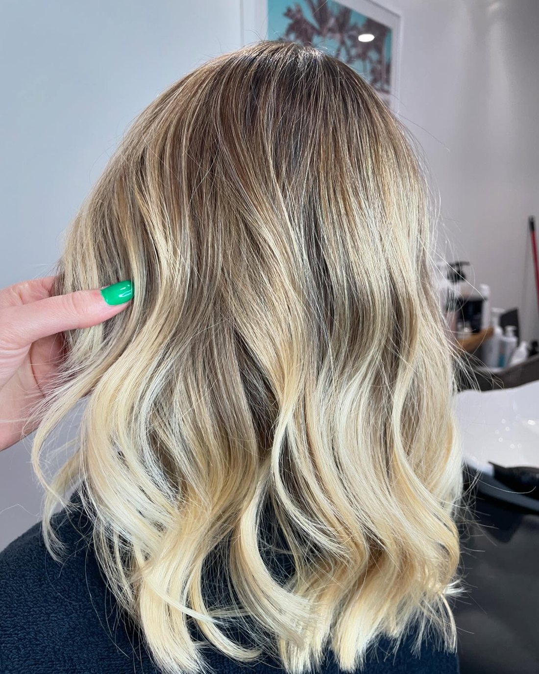 Balayage blond lumineux