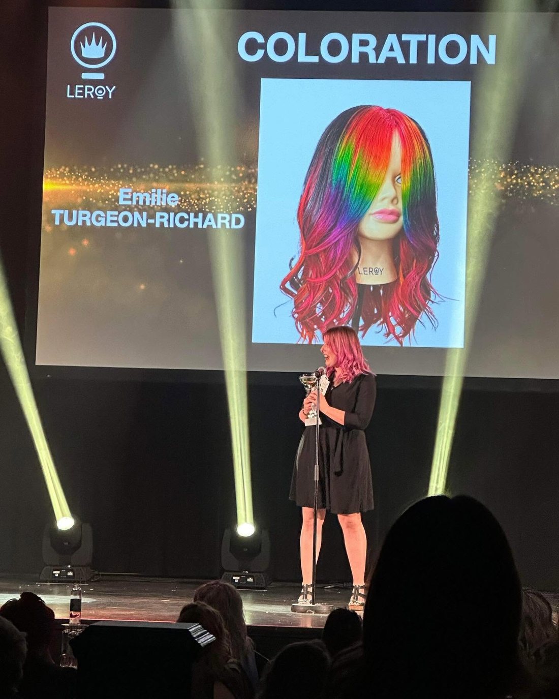 Émilie Turgeon en formation couleur flash